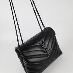 Saint Laurent Small Lou Lou Black Lambskin