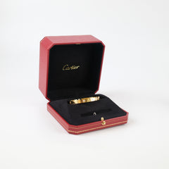 Cartier Love Bracelet 6 Diamonds Size 17 Yellow Gold (2018)