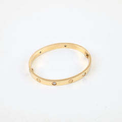 Cartier Love Bracelet 6 Diamonds Size 17 Yellow Gold (2018)