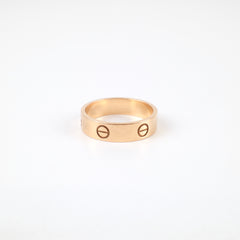 Cartier Love Ring Rose Gold Size 63