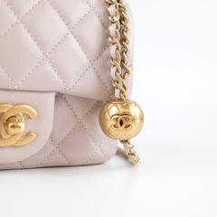 Chanel 21B Pearl Crush Mini Lilac Lambskin (microchip)