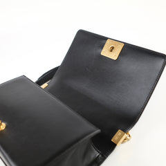 Chanel Old Medium Lambskin Boy Bag Black