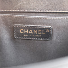 Chanel Old Medium Lambskin Boy Bag Black