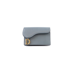 Christian Dior Saddle Blue Card Holder