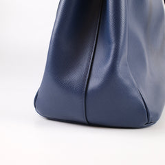 Prada Saffiano Lux Galleria Double-zip Tote bag Medium Navy