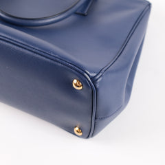Prada Saffiano Lux Galleria Double-zip Tote bag Medium Navy