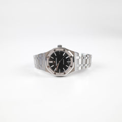 Audemars Piguet Royal Oak Lady 37mm Black Dial Diamond Bezel, purchased new from an authorised dealer June 2018