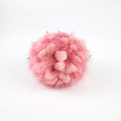 Fendi Pink Mink/Leather Pineapple Bag Charm