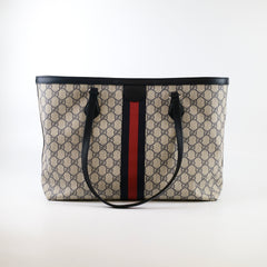 Gucci Large Ophidia Tote GG Supreme Canvas