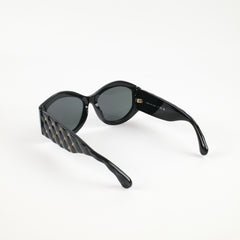Chanel Oversized Quilt Black Sunglasses