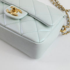 Chanel Caviar My Perfect Mini Iridescent Blue
