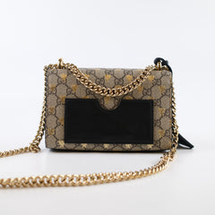 Gucci Small Padlock Bee x GG Supreme Canvas bag