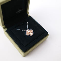 Van Cleef & Arpels Vintage Alhambra Diamond Holiday Pendant Necklace White Gold 2024