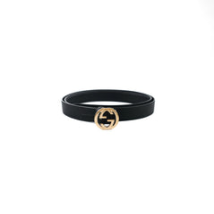 Gucci GG Interlocking Belt Black Size Size 100