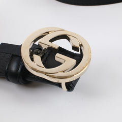 Gucci GG Interlocking Belt Black Size Size 100