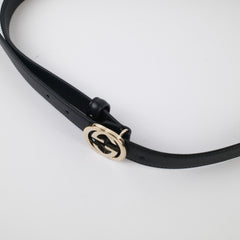 Gucci GG Interlocking Belt Black Size Size 100