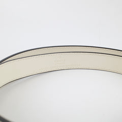 Gucci GG Marmont Thin Belt White Size 100