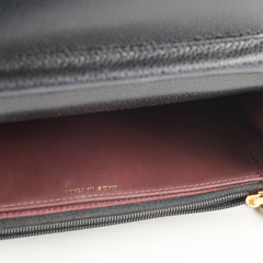 Chanel Caviar Wallet on Chain WOC Black GHW Microchipped