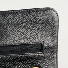 Chanel Classic Flap 24k Small Caviar Black