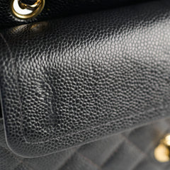 Chanel Classic Flap 24k Small Caviar Black