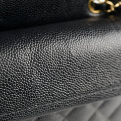 Chanel Classic Flap 24k Small Caviar Black