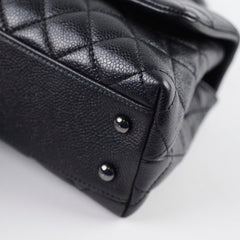 Chanel Coco Handle Caviar Small So Black