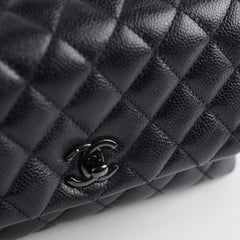 Chanel Coco Handle Caviar Small So Black