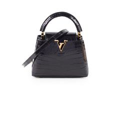 Louis Vuitton Mini Capucines BB Alligator Black