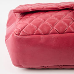 Chanel Quilted Maxi Travel Tote Lambskin Red