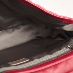 Chanel Quilted Maxi Travel Tote Lambskin Red