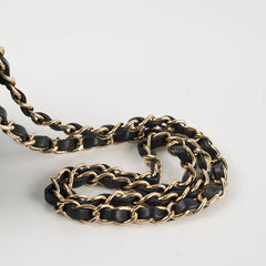 Chanel Box Vanity Case Wool/ Lambskin Thick Chain