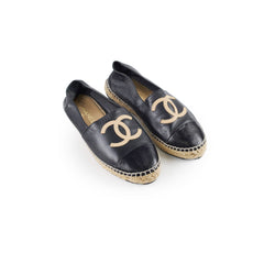 Chanel Espadrilles Black Size 39