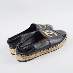 Chanel Espadrilles Black Size 39