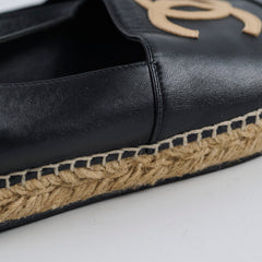 Chanel Espadrilles Black Size 39