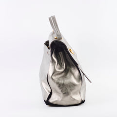Saint Laurent Large Muse Silver Top Handle