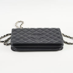 Chanel Wallet On Chain WOC Black Caviar - Series 22