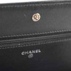 Chanel Wallet On Chain WOC Black Caviar - Series 22