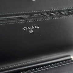 Chanel Wallet On Chain WOC Black Caviar - Series 22