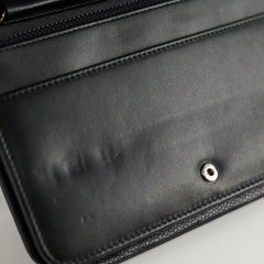 Chanel Wallet On Chain WOC Black Caviar - Series 22