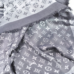 Louis Vuitton Shine Monogram Black Shawl