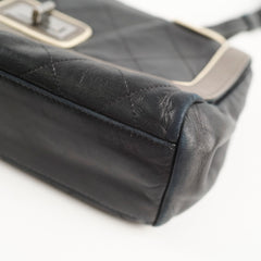 Chanel East West Mademoiselle Flap Black