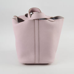 Hermes Picotin 18 Mauve Pale Clemence - Stamp W 2025