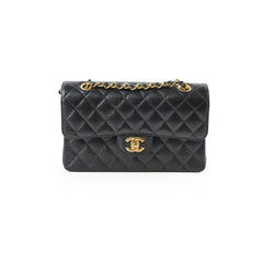 Chanel Small Classic Flap Black Caviar GHW 2024 (microchip)