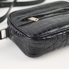 Saint Laurent Mini Corc Embossed Black Crossbody