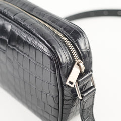 Saint Laurent Mini Corc Embossed Black Crossbody