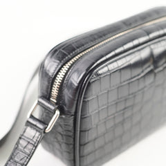 Saint Laurent Mini Corc Embossed Black Crossbody
