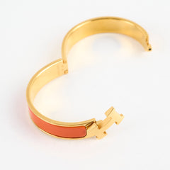 Hermes Clic H Orange Bracelet
