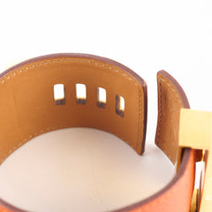 Hermes Collier de Chien Orange Bracelet T2