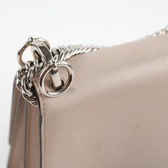 Fendi Mini Kan I Leather Shoulder Beige Calfskin