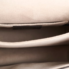 Fendi Mini Kan I Leather Shoulder Beige Calfskin